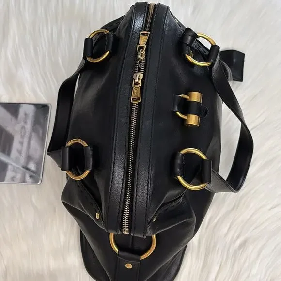 Yves Saint Laurent  Muse Handbag Black Leather - Picture 9 of 16